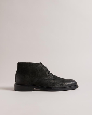 Botte Chukka Ted Baker Polished Suede Noir Homme | KCY-02670358